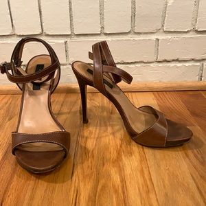 Ann Taylor ankle strap high heel sandals